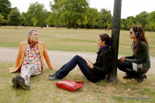 Bruno Wizard, Sion Dayson, Aisha Sabadia in Hyde Park, London